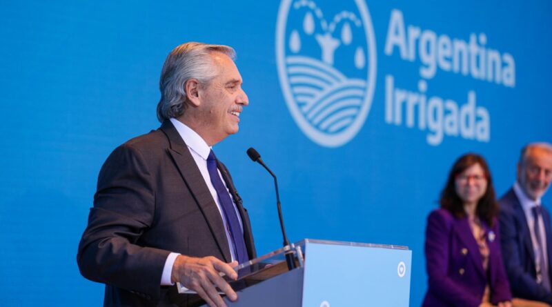 Alberto Fernández Argentina Irrigada